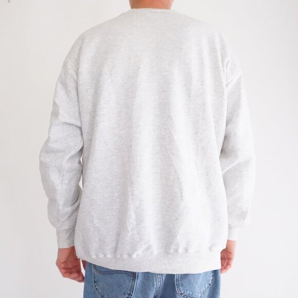 Vintage Gloria Grey Farmhouse Deers Fall Cotton Blend Crewneck Sweater XXXL - Picture 2 of 14